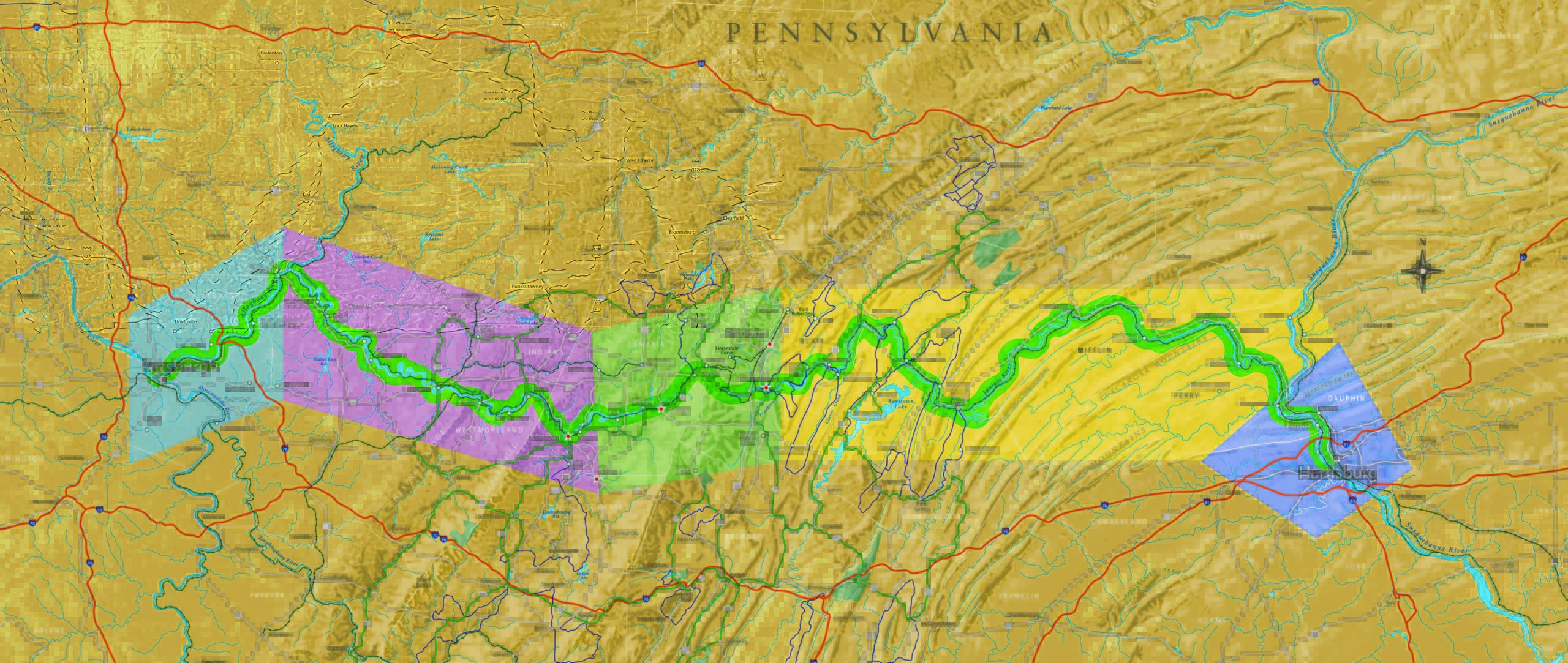 Juniata River Canal Driving Trail